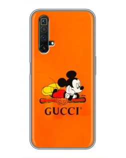 Чехол для Realme X50 с картинкой «Микки Маус Gucci — оранж»