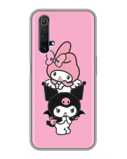 Чехол для Realme X50 с картинкой «Трио My Melody и Kuromi» Чехол для Realme X50 с картинкой «Трио My Melody и Kuromi»