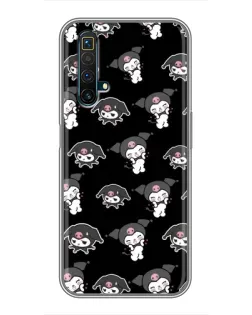 Чехол для Realme X50 с картинкой «Черный паттерн Kuromi» Чехол для Realme X50 с картинкой «Черный паттерн Kuromi»