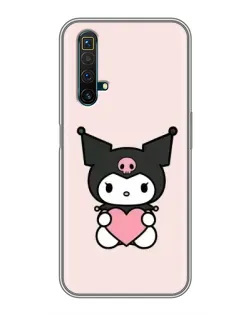 Чехол для Realme X50 с картинкой «Kuromi и сердце» Чехол для Realme X50 с картинкой «Kuromi и сердце»