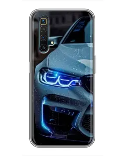 Чохол для Realme X50 з картинкою «Погляд BMW з синіми фарами» Чохол для Realme X50 з картинкою «Погляд BMW з синіми фарами»