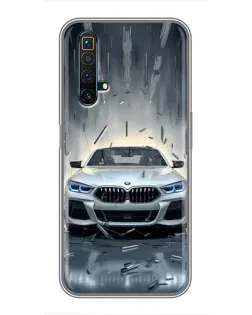 Чохол для Realme X50 з картинкою «BMW у світлі фар»