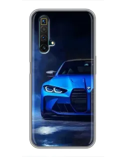 Чохол для Realme X50 з картинкою «Блакитна BMW M4»