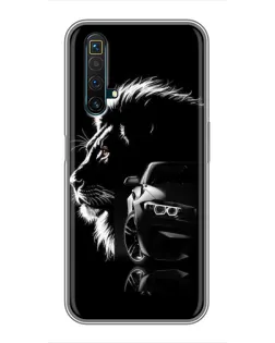 Чохол для Realme X50 з картинкою «BMW та лев»