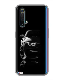Чохол для Realme X50 з картинкою «Силует BMW в темряві»