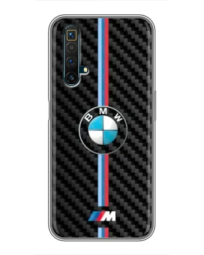 Чохол для Realme X50 з картинкою «Емблема BMW та карбон» Чохол для Realme X50 з картинкою «Емблема BMW та карбон»