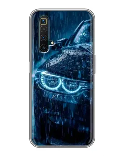 Чехол для Realme X50 с картинкой «BMW под дождем»