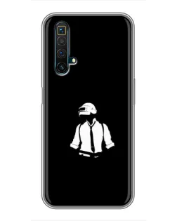 Чехол для Realme X50 с картинкой «PUBG — белый шлем»