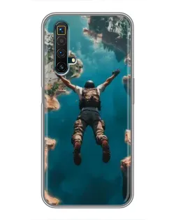 Чехол для Realme X50 с картинкой «PUBG — свободное падение»