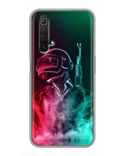 Чехол для Realme X50 с картинкой «PUBG — огненный воин» Чехол для Realme X50 с картинкой «PUBG — огненный воин»