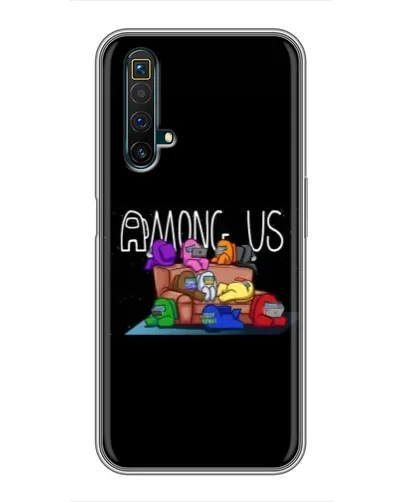 Чехол для Realme X50 с картинкой «Логотип Among Us» Чехол для Realme X50 с картинкой «Логотип Among Us»
