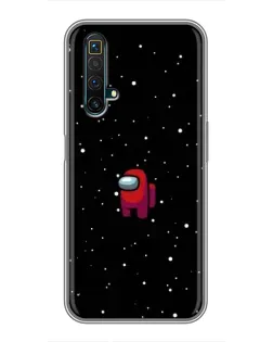 Чехол для Realme X50 с картинкой «Красный Among Us»