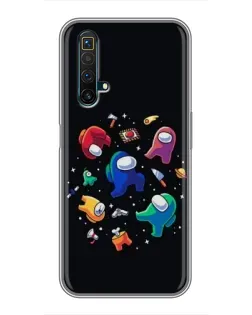 Чехол для Realme X50 с картинкой «Among Us космос»