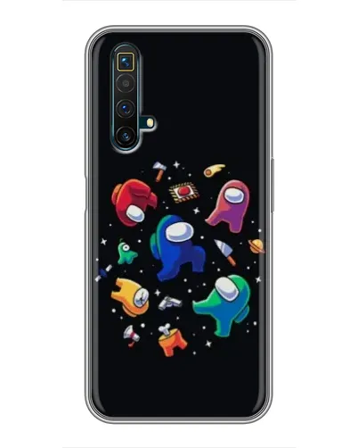 Чехол для Realme X50 с картинкой «Among Us космос» Чехол для Realme X50 с картинкой «Among Us космос»