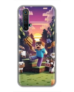 Чохол для Realme X50 з картинкою «Стів на фермі» Чохол для Realme X50 з картинкою «Стів на фермі»