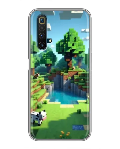 Чехол для Realme X50 с картинкой «Minecraft летний день»