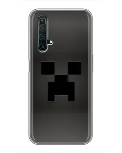 Чехол для Realme X50 с картинкой «Черный крипер градиент»