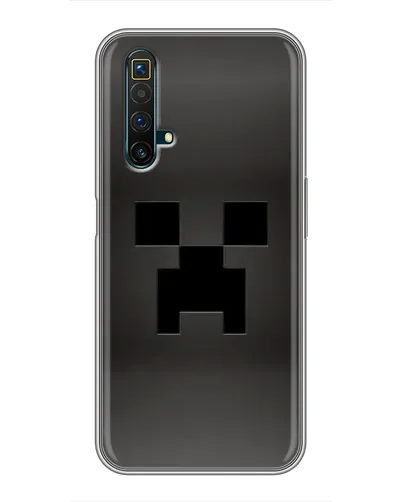 Чехол для Realme X50 с картинкой «Черный крипер градиент»
