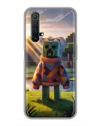 Чехол для Realme X50 с картинкой «Крипер в свитере»