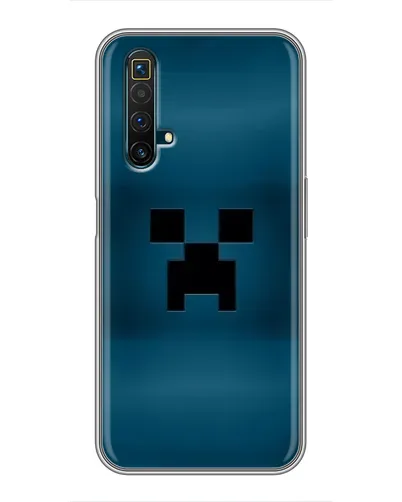 Чехол для Realme X50 с картинкой «Крипер текстура»