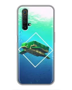 Чехол для Realme X50 с картинкой «Черепаха Minecraft»