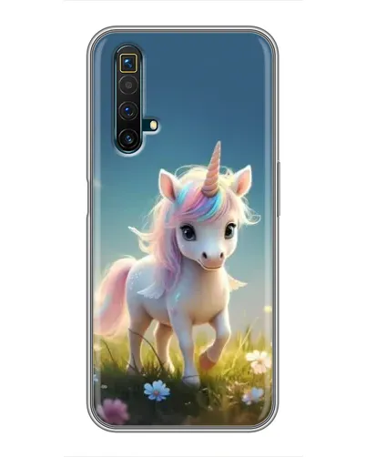 Чохол для Realme X50 з картинкою «Єдиноріг на галявині»