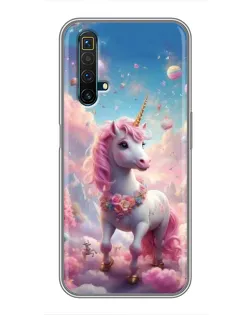 Чохол для Realme X50 з картинкою «Єдиноріг серед хмар»