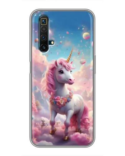 Чохол для Realme X50 з картинкою «Єдиноріг серед хмар»