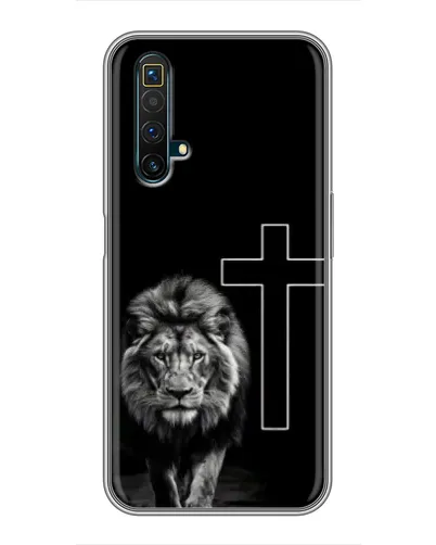 Чехол для Realme X50 с картинкой «Лев и Крест»