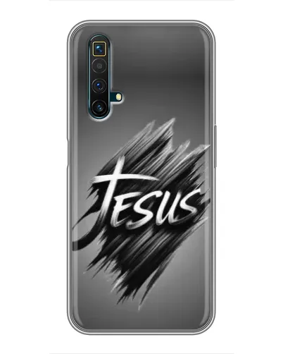 Чехол для Realme X50 с картинкой «Надпись Jesus Graffiti»
