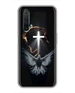 Чехол для Realme X50 с картинкой «Голубь и Свет»