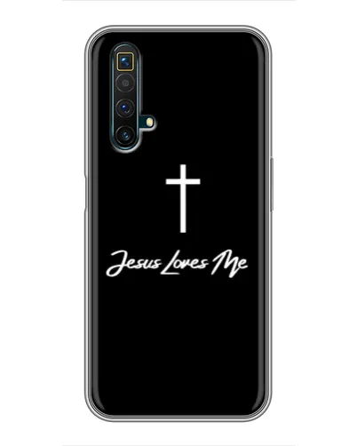 Чехол для Realme X50 с картинкой «Иисус любит тебя»