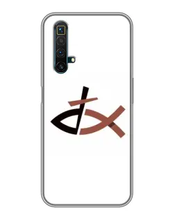 Чехол для Realme X50 с картинкой «Рыба и крест»