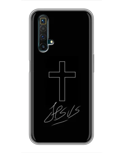 Чохол для Realme X50 з картинкою «Графічний хрест Jesus» Чохол для Realme X50 з картинкою «Графічний хрест Jesus»