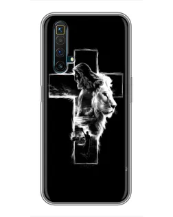 Чохол для Realme X50 з картинкою «Сяючий хрест Jesus»