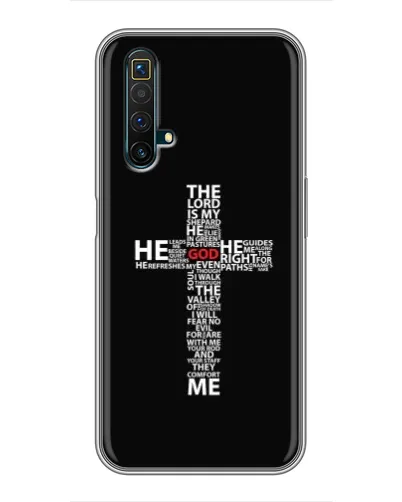 Чохол для Realme X50 з картинкою «Текстовий хрест» Чохол для Realme X50 з картинкою «Текстовий хрест»