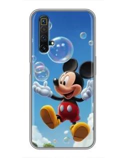 Чохол для Realme X50 з картинкою «Mickey та мильні бульбашки»