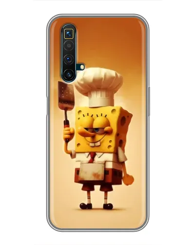 Чохол для Realme X50 з картинкою «Губка Боб кухар»
