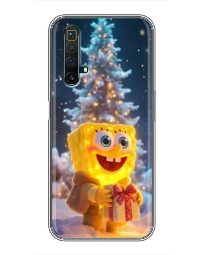 Чохол для Realme X50 з картинкою «Різдвяний Спанч Боб»