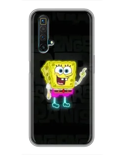 Чохол для Realme X50 з картинкою «Неоновий Губка Боб»