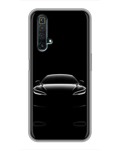 Чехол для Realme X50 с картинкой «Силуэт Tesla Night»