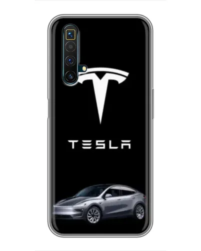Чехол для Realme X50 с картинкой «Tesla Model Y»