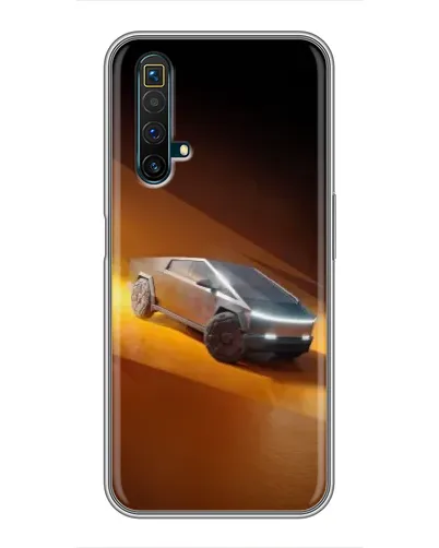 Чехол для Realme X50 с картинкой «Cybertruck в пустыне»