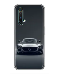 Чохол для Realme X50 з картинкою «Mercedes на чорному»