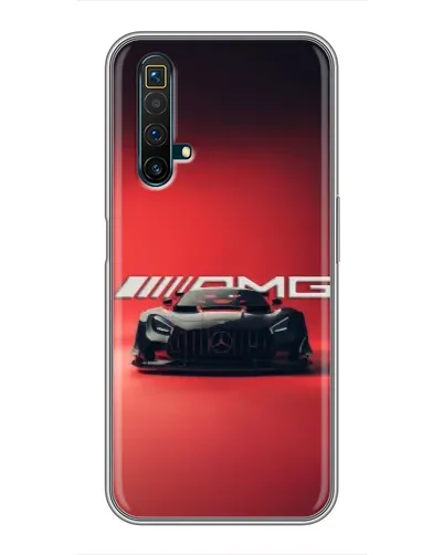 Чехол для Realme X50 с картинкой «Mercedes AMG — красная линия»
