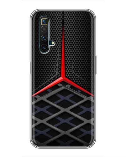 Чехол для Realme X50 с картинкой «Mercedes Carbon Grid»