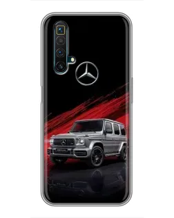 Чехол для Realme X50 с картинкой «Mercedes G-Class красный»