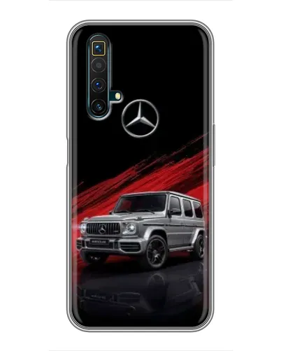 Чехол для Realme X50 с картинкой «Mercedes G-Class красный»