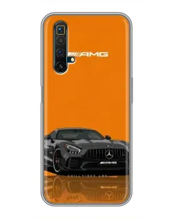 Чехол для Realme X50 с картинкой «Оранжевый Mercedes AMG»