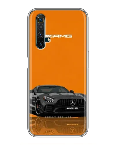 Чехол для Realme X50 с картинкой «Оранжевый Mercedes AMG»